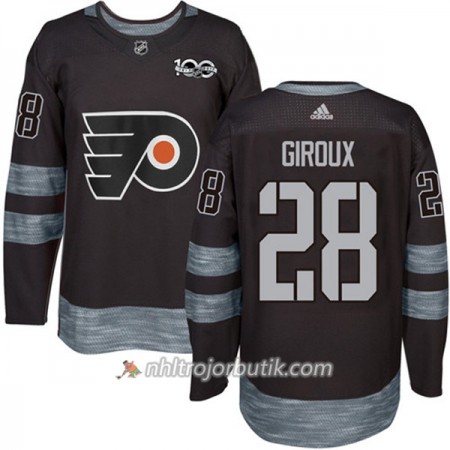 Män Ishockey Philadelphia Flyers Tröja Claude Giroux 28 1917-2017 100th Anniversary Adidas Svart Authentic Män Ishockey Philadelphia Flyers Tröja Claude Giroux 28 1917-2017 100th Anniversary Adidas Svart Authentic
